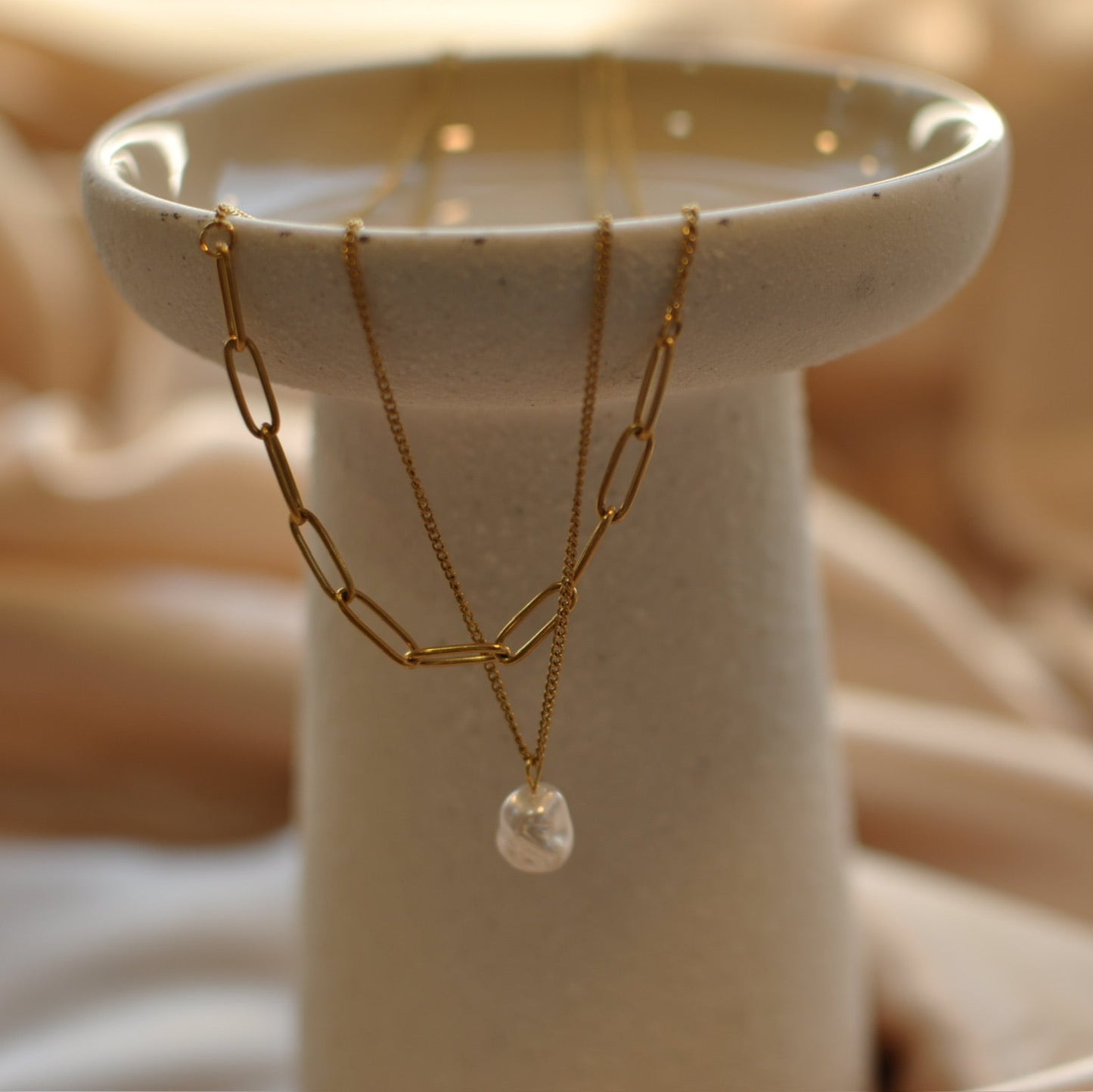 Whispering Pearl Layered Necklace
