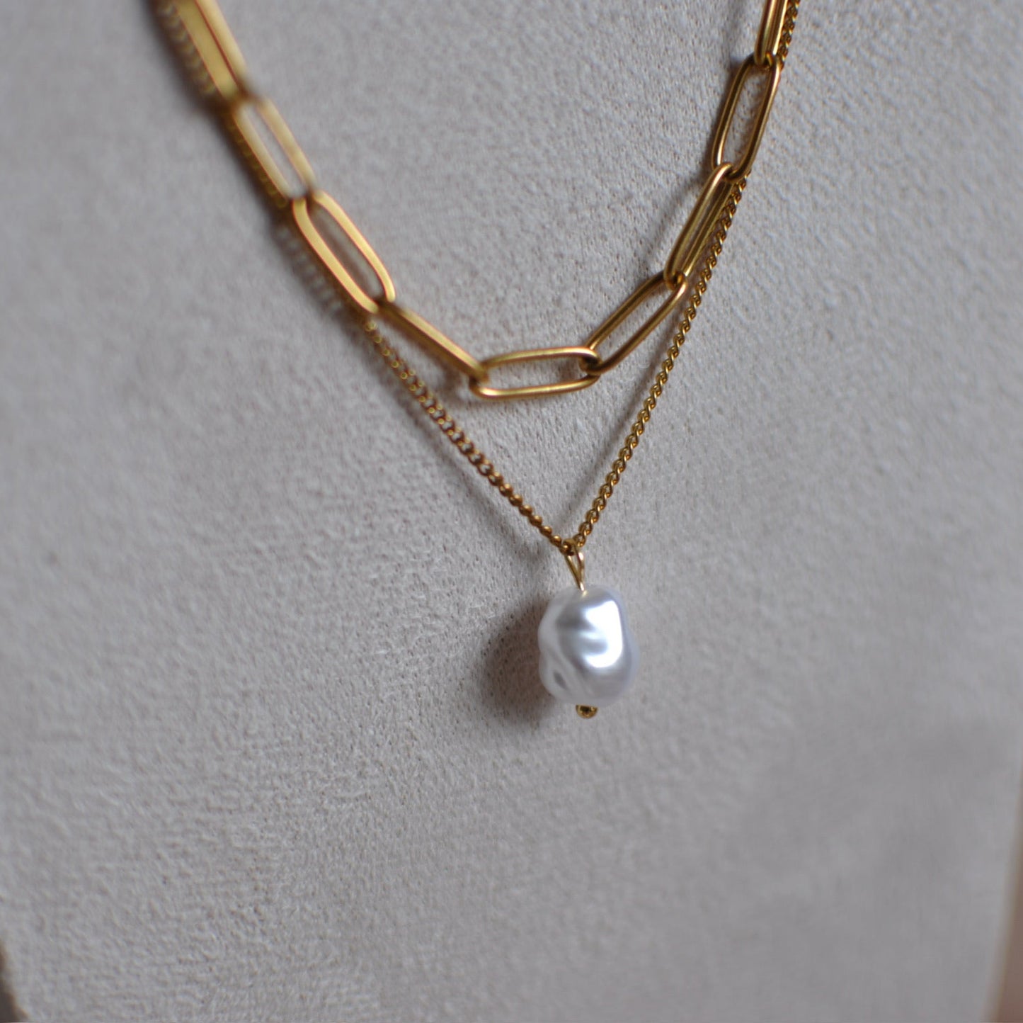 Whispering Pearl Layered Necklace
