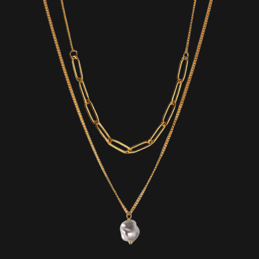 Whispering Pearl Layered Necklace